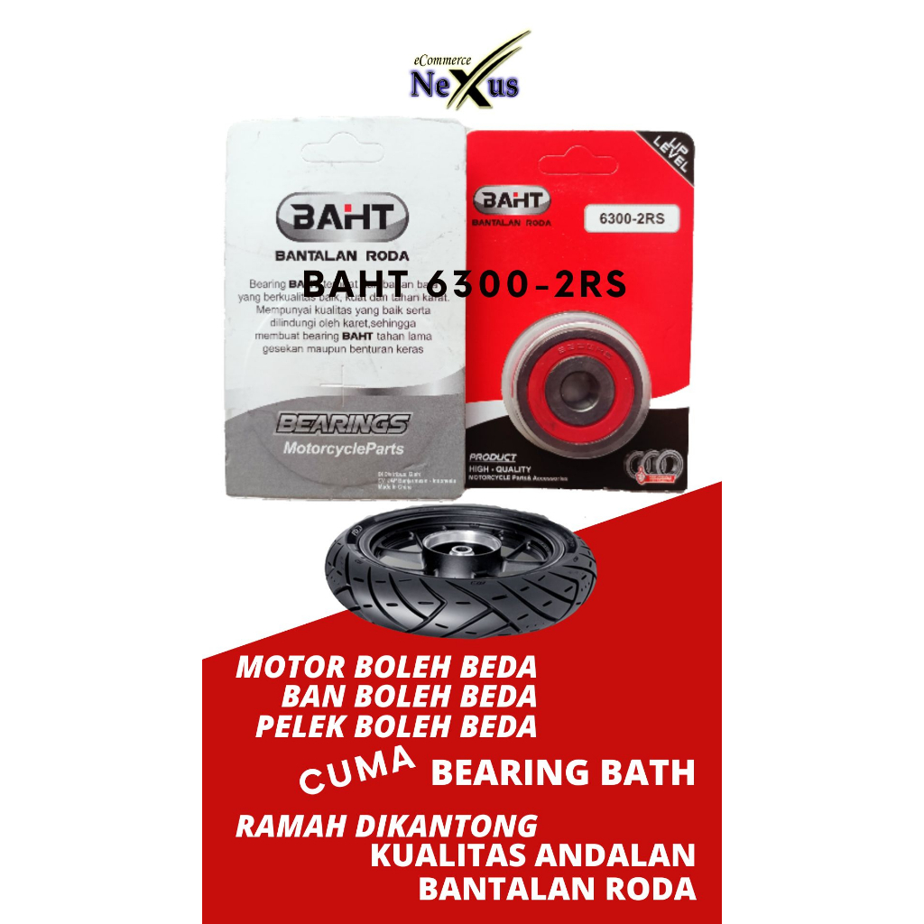 Laher Bearing Roda 6300 2RS BAHT