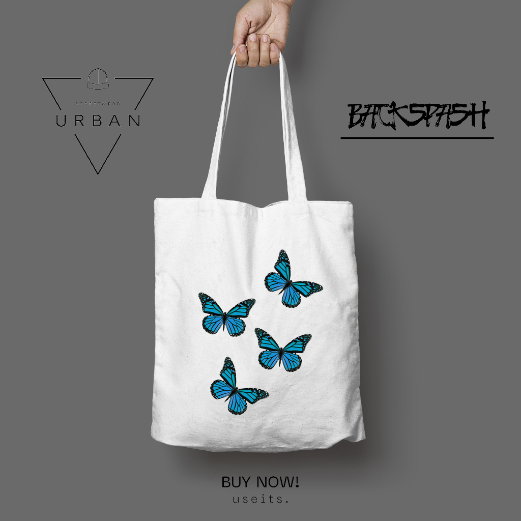 Tas Totebag Bitterfly Kupu Kupu Wanita