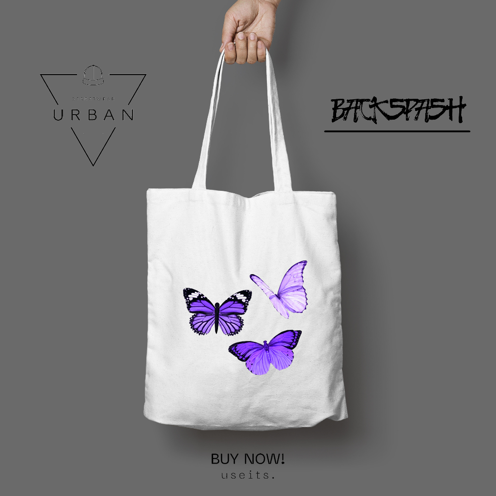 Tas Totebag Bitterfly Kupu Kupu Wanita