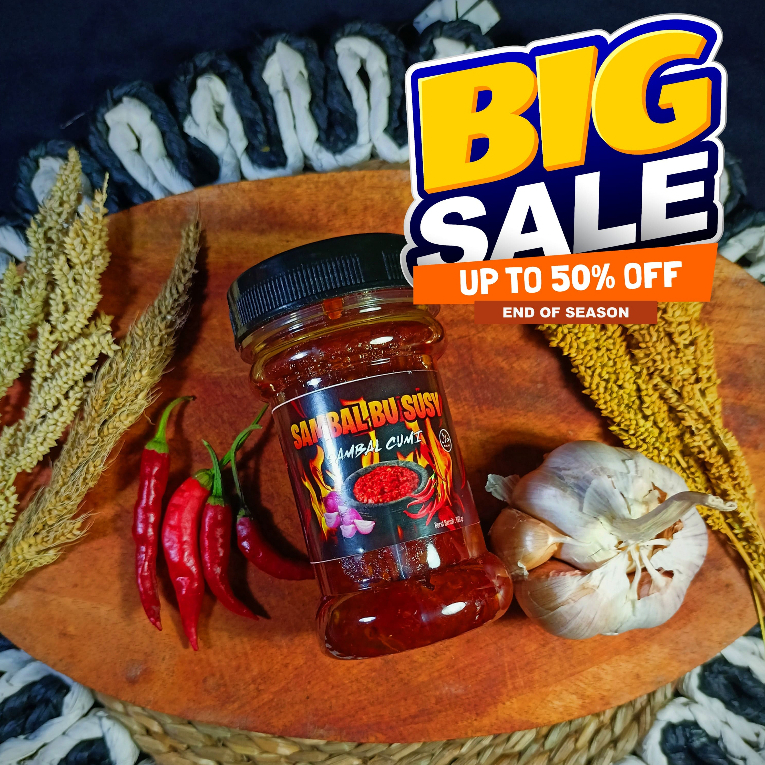 

SAMBAL CUMI/SAMBAL BABY CUMI/SAMBEL CUMI/SAMBAL CUMI ASIN/SAMBELIN AJA [150GRAM]