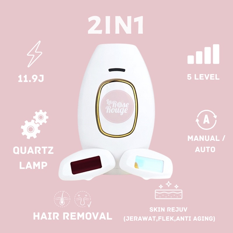 Jud Bear IPL Hair Removal Laser Portable (White)