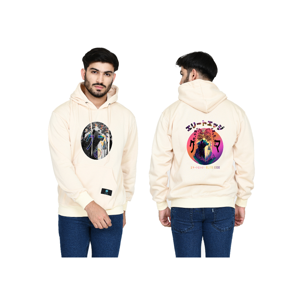 Sweater Hoodie Pria Sablon Bearish Unisex Bahan Katun Flecee Size M -XXL