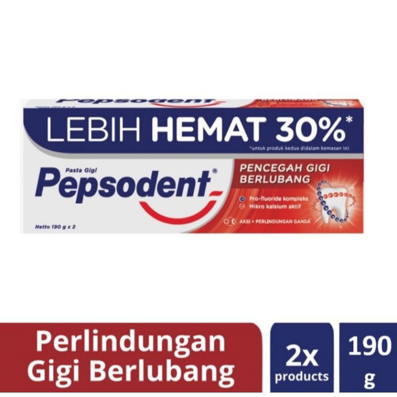 Pepsodent 190gr Twin Pack isi 2