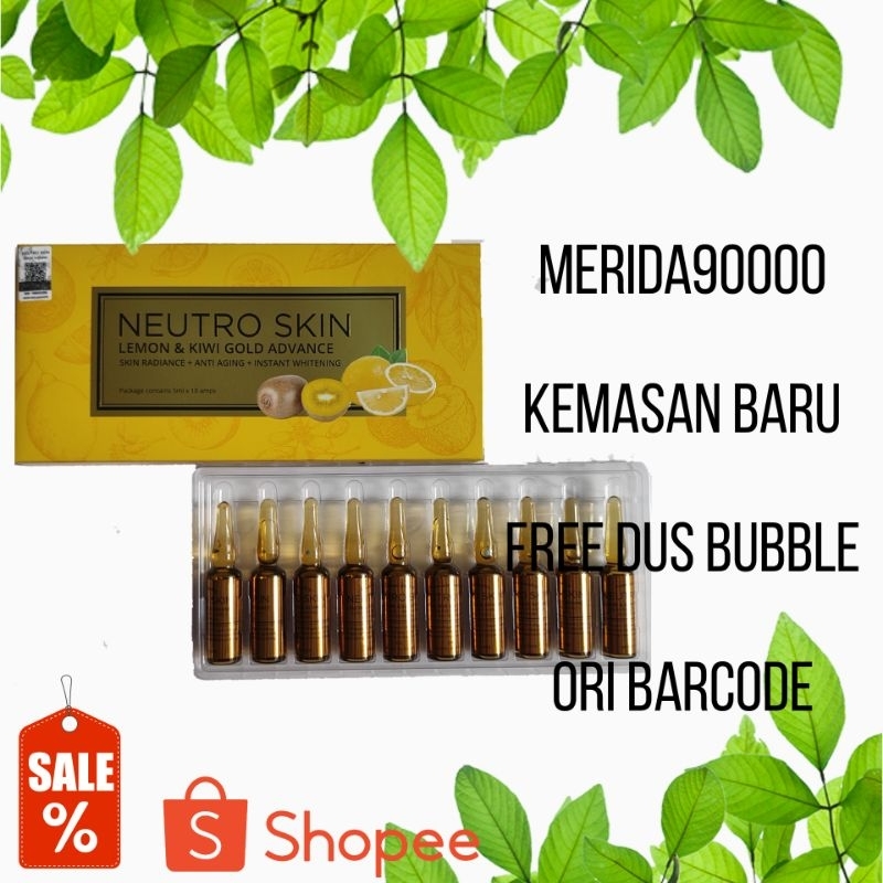 Free Dus Bubble Neutr0 Lemon Kiwi Baru