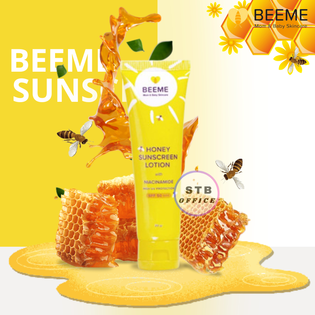 Beeme Beemee Bemee Sunscreen Lotion Perawatan Kulit Wajah Badan Anak Bayi Ibu Bumil Busui Bpom Halal Original