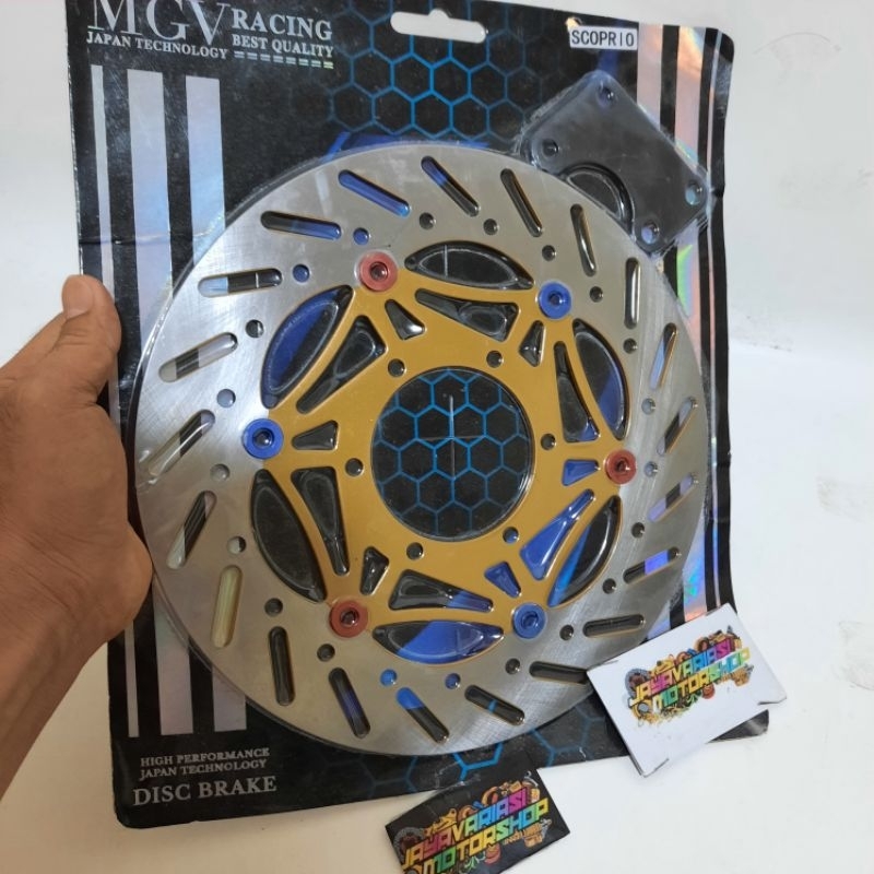 PIRINGAN CAKRAM LEBAR VARIASI BY MGV RACING DISC BRAKE 300MM BULAT PNP SCORPIO