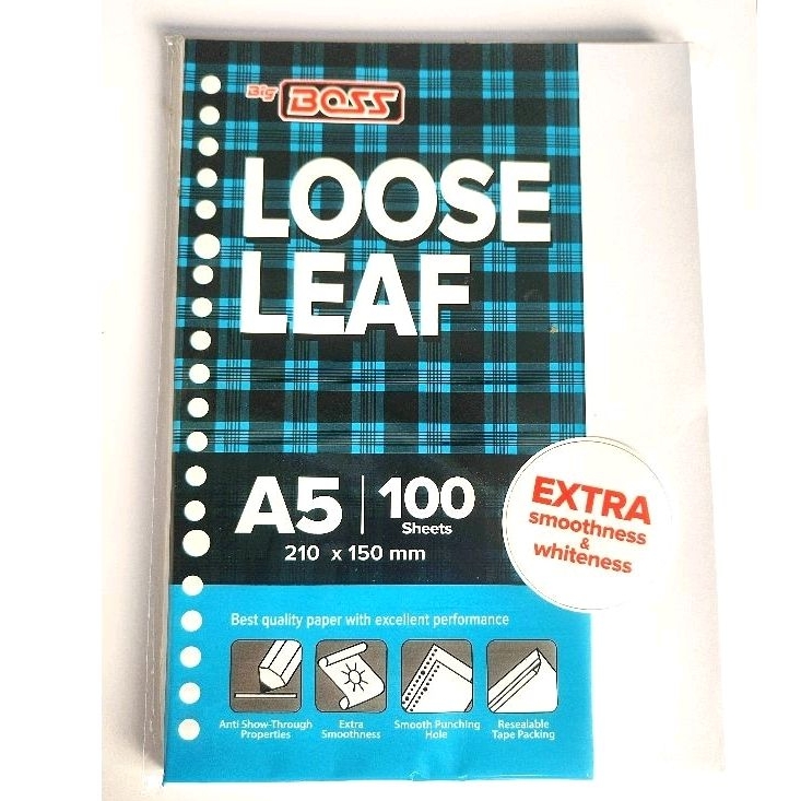 

Loose Leaf A5 polos 100 lbar
