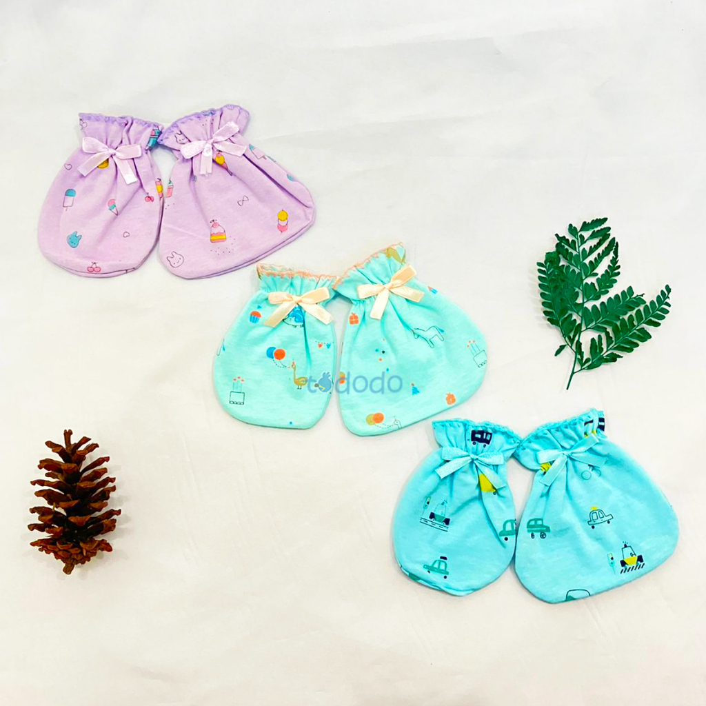 Set Sarung Tangan &amp; Kaki Karet Bayi Ichigo - Mittens Booties 1psg