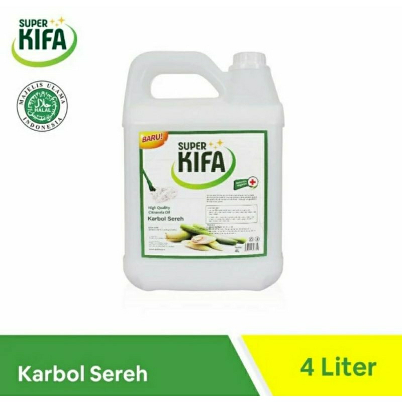 Super Kifa Karbol Lantai Sereh 4L Jerigen