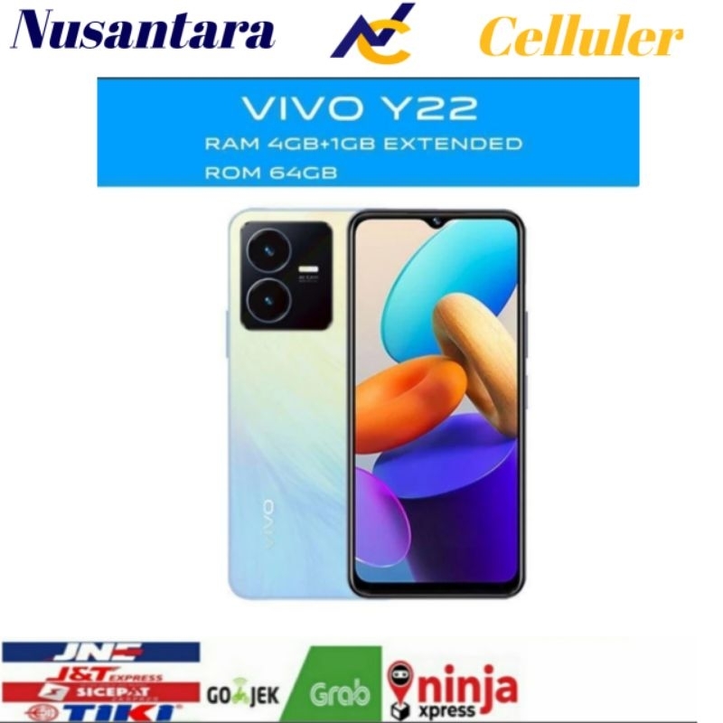 HP VIVO Y22 RAM 4 GB ROM 64 GB [Vivo Y22 4/64 GB] Garansi resmi