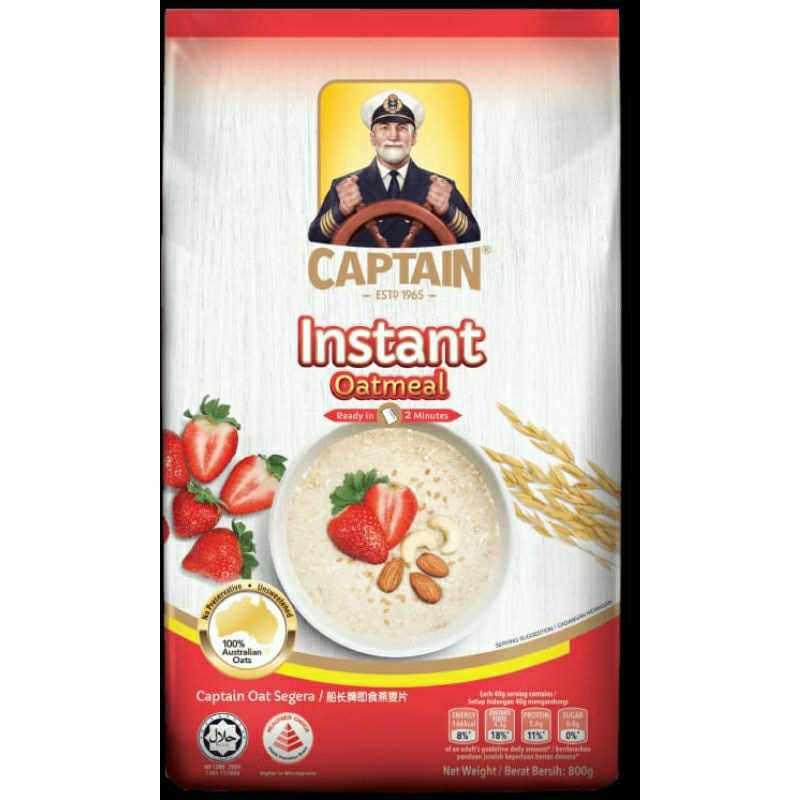 

Captain Instant Oatmeal 800gr + 200gr