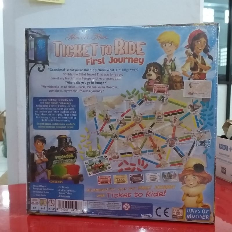 TICKET TO RIDE FIRST JOURNEY TO EUROPE BOARD GAME