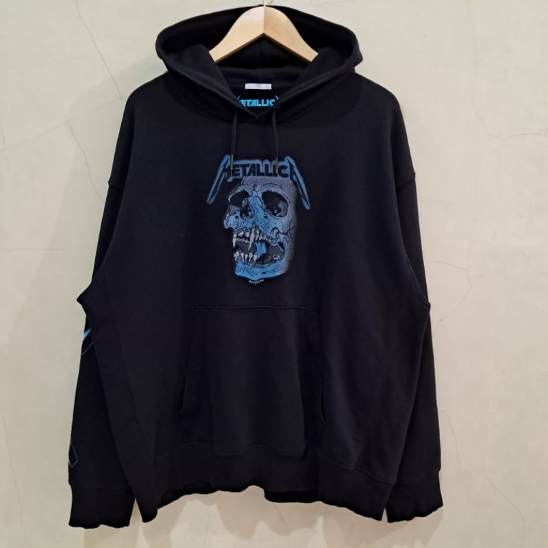 Hoodie Metallica Pushead Official by GU Uniqlo bahan babyteri