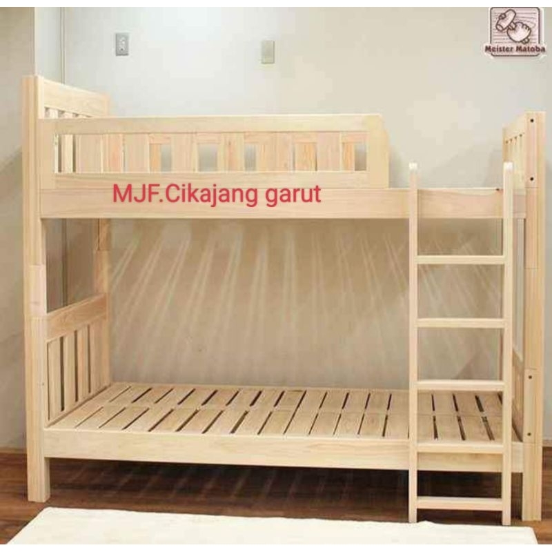 Ranjang kayu tingkat Ranjang tingkat dipan kayu tingkat murah cikajang garut