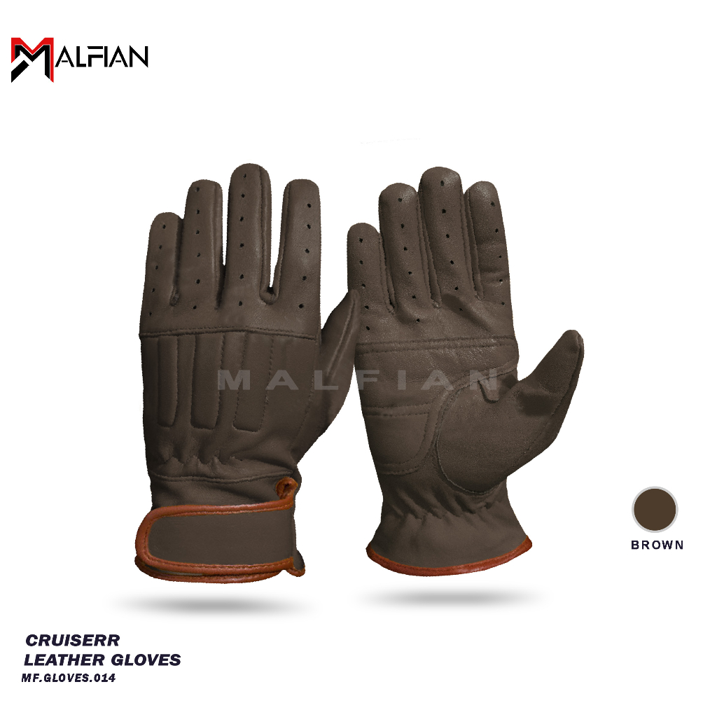 Sarung Tangan Kulit Motor Kulit Asli Cruiserr Leather Gloves