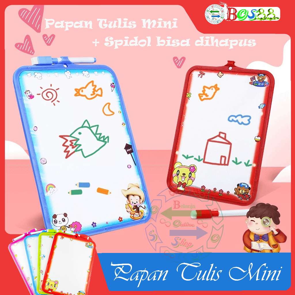 

Papan Tulis Mini / Whiteboard Mini Karakter - Papan Tulis Anak Kecil