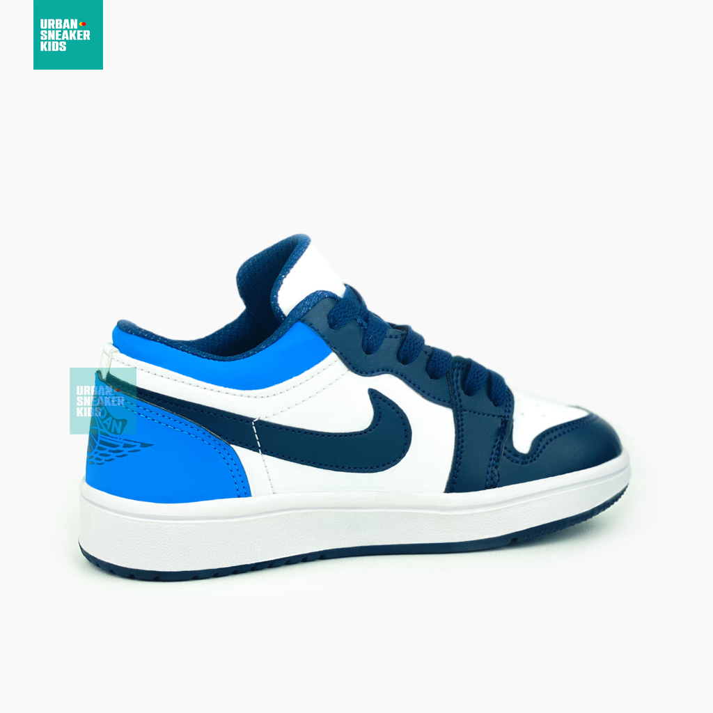 Sepatu Anak Laki Laki Putih Biru Navy Sneakers Import 26-35 - Urban Sneaker Kids