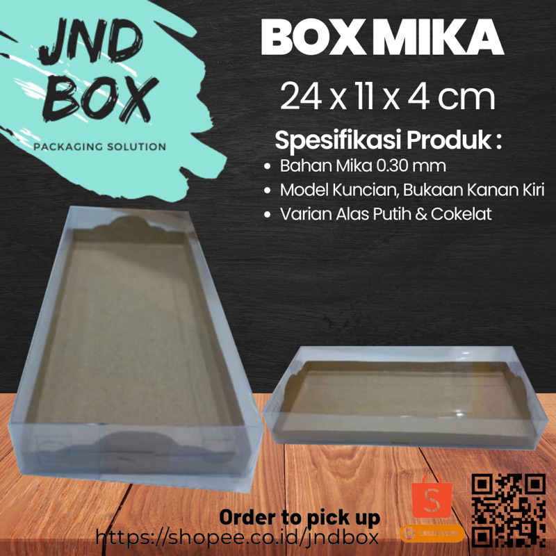 Box Mika Doskue 24 x 11 x 4 cm (Min Order 5 Pcs)