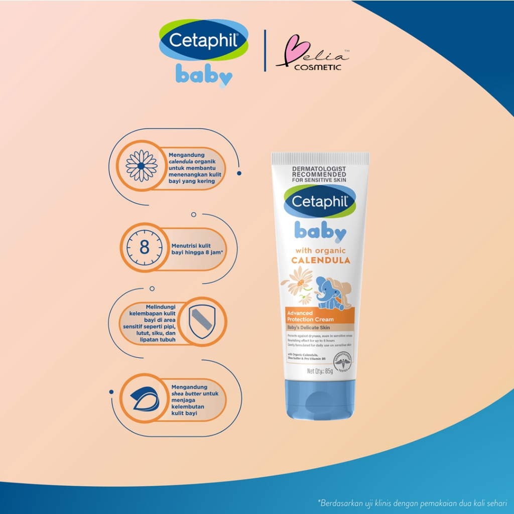 ❤ BELIA ❤ CETAPHIL Baby with Organic Celendula Series | Daily Lotion | Wash &amp; Shampoo | Adnvanced Protection Cream | Bodycare Bayi Perawatan Baby