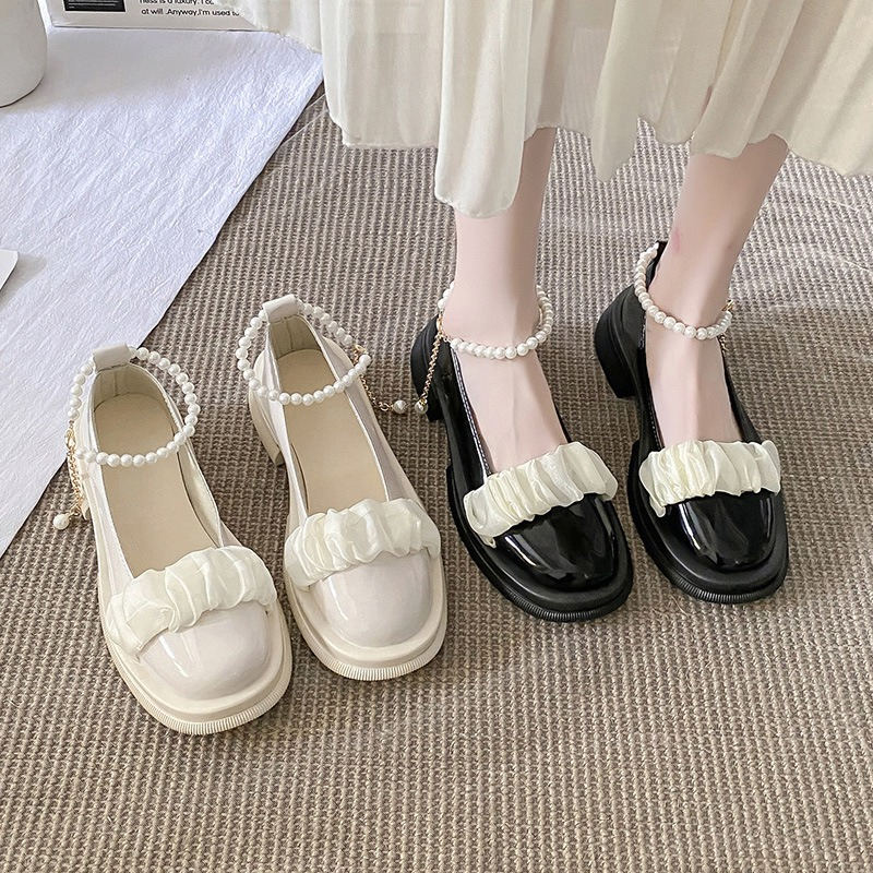 FD Marry Jane Shoes Sepatu Wanita Korean Style Sepatu Lolita Kekinian KI-026