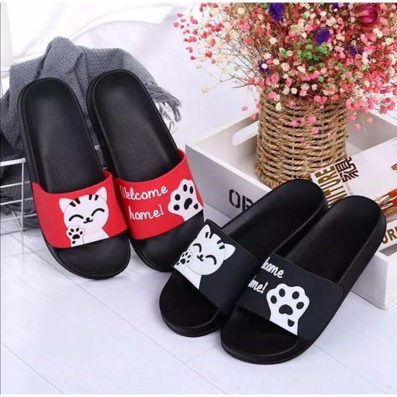 Sandal Slip Wanita Welcome Home Sandal Karet