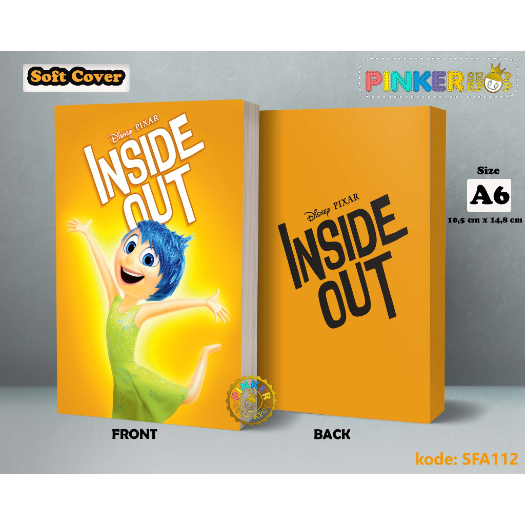 

(SFA112) Pocket Note Disney Inside Out Joy Softcover A6/A55 Buku Tulis catatan Notes Agenda Planner Jurnal