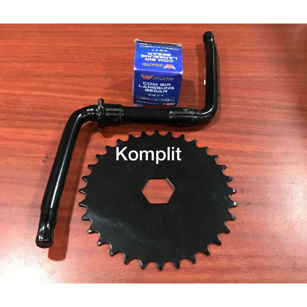 Engkol Langsung Sepeda 16 18 BMX As Tengah