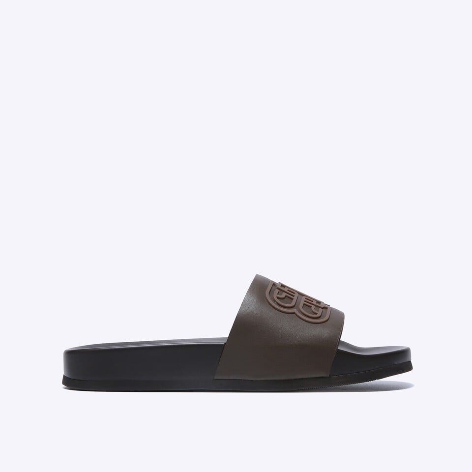 SANDAL SLIDE EVERBEST PRIA ORIGINAL CASUAL KULIT BRANDED COKLAT EM29