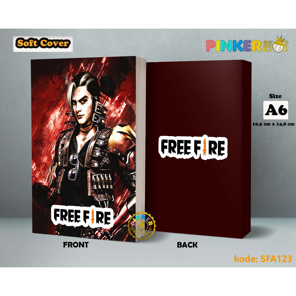 

(SFA123) Pocket Note Free Fire Hayato Softcover A6/A55 Buku Tulis catatan Notes Agenda Planner Jurnal