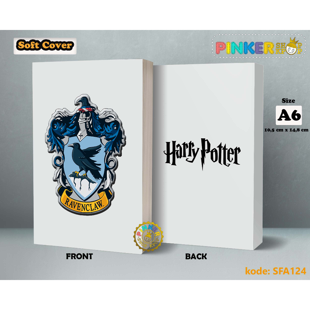

(SFA124) Pocket Note Harry Potters Ravenclaw Round Softcover A6/A55 Buku Tulis catatan Notes Agenda Planner Jurnal