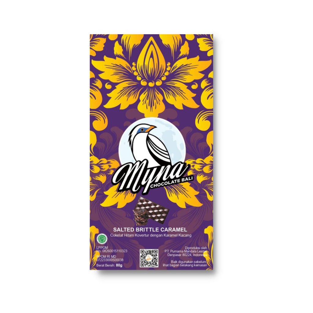 

Myna Chocolate - DARK CHOCOLATE - Salted Brittle Caramel
