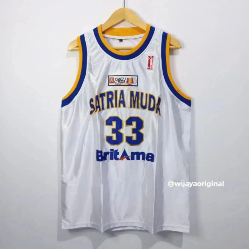 JERSEY BASKET IBL INDONESIA REPRO SATRIA MUDA BRITAMA #33 ARKI WISNU