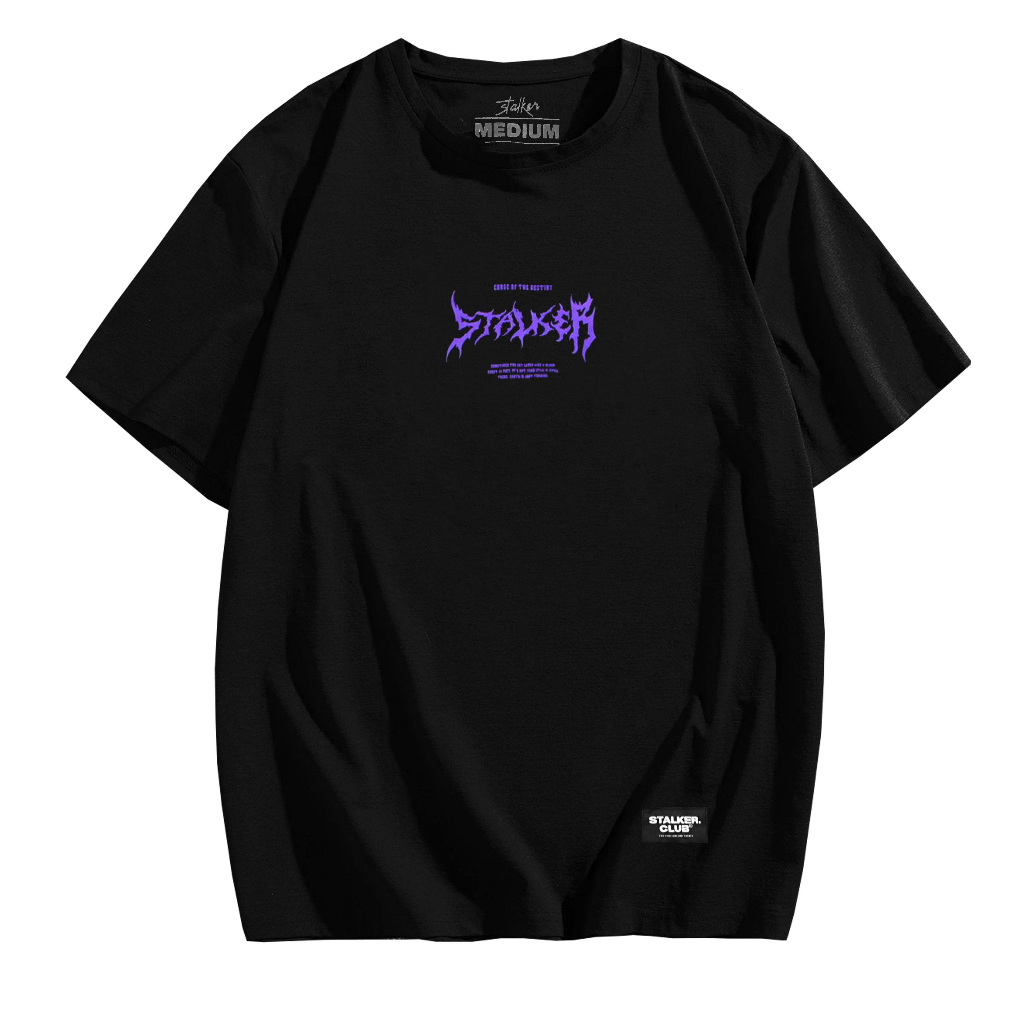 Stalker Kaos Butterfly Purple Hitam