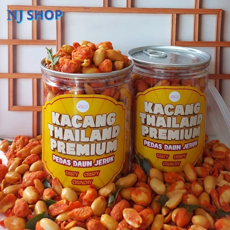 

[Snack Original] - Can Kacang Thailand Pedas Manis Crispy Daun Jeruk Kualitas Premium