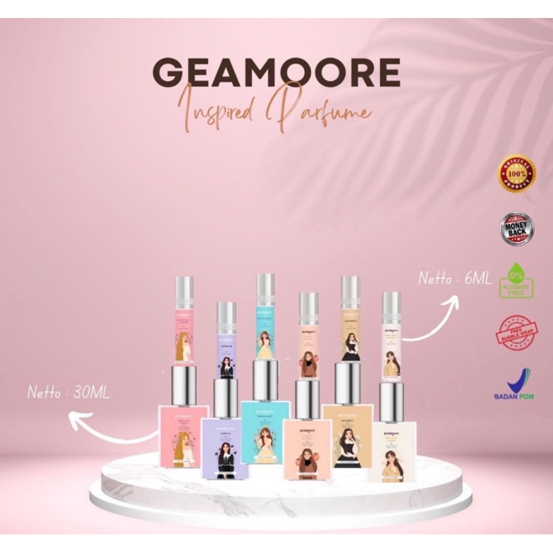 GEAMOORE MINI SIZE TRAVEL SIZE PARFUME