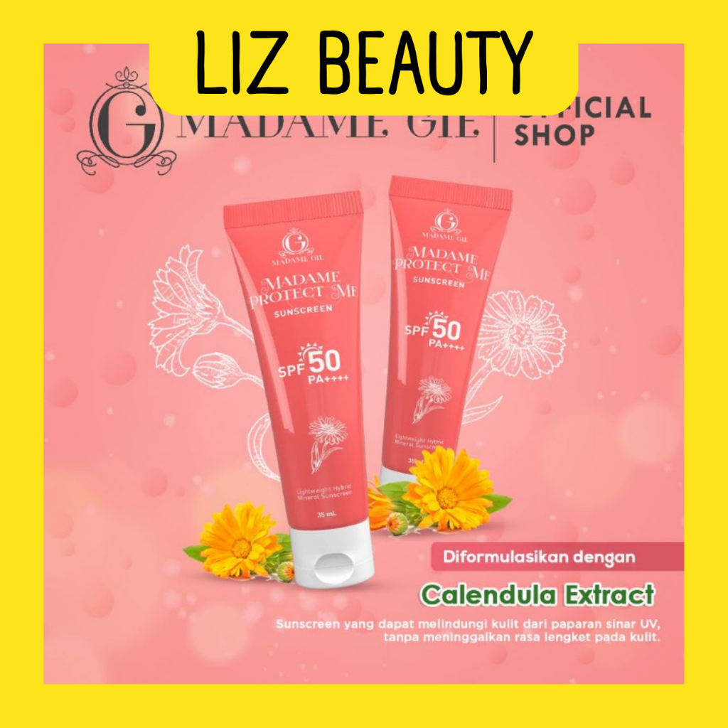 LIZBEAUTY - Madame Gie Madame Protect Me Sunscreen SPF 50 PA ++++ With Calendula - Skincare Sunblock