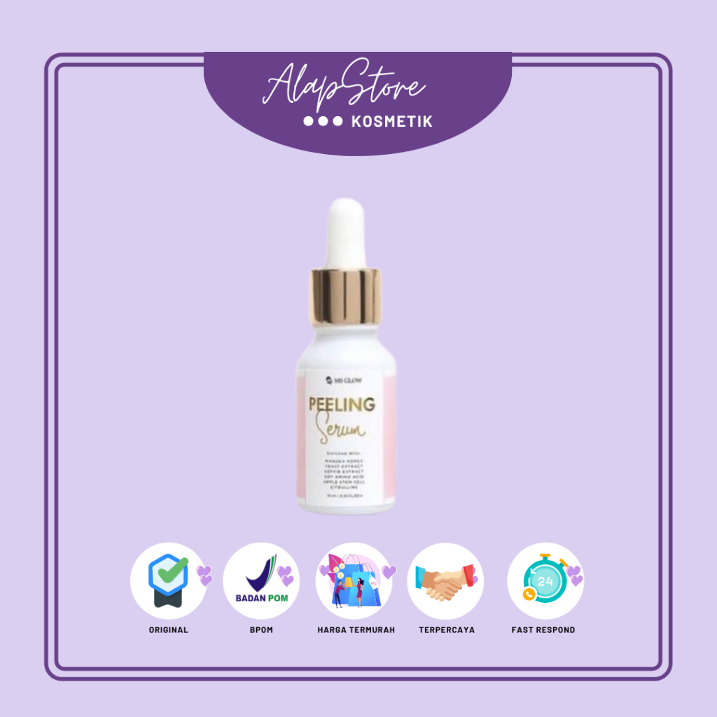 Ms Glow Serum Peling Original100% Ms Glow Exfoliating Serum Serum Eksfoliasi Peeling Serum