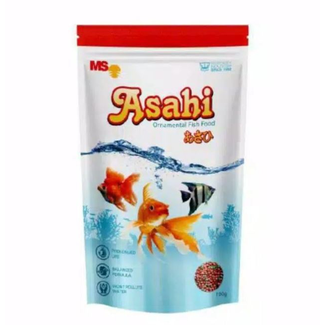 ASAHI 100GR Pelet Makanan Ikan Hias Koki Koi Fish Food Pakan Murah