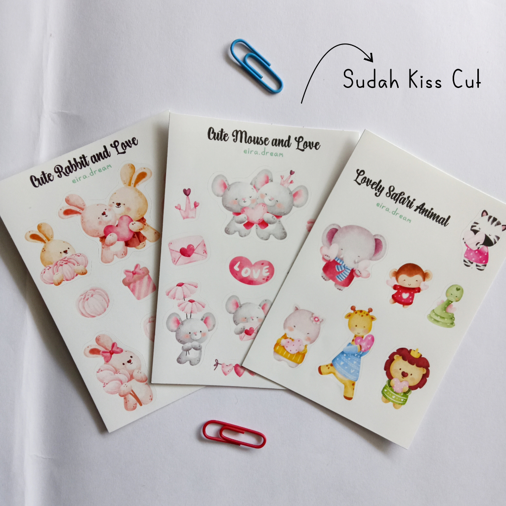 

Eira Sticker Sheet A7 (PART 6) Sudah Kiss Cut Vinyl Anti Air Stiker Perlembar Lucu Cute Cantik Aesthetic Waterproof