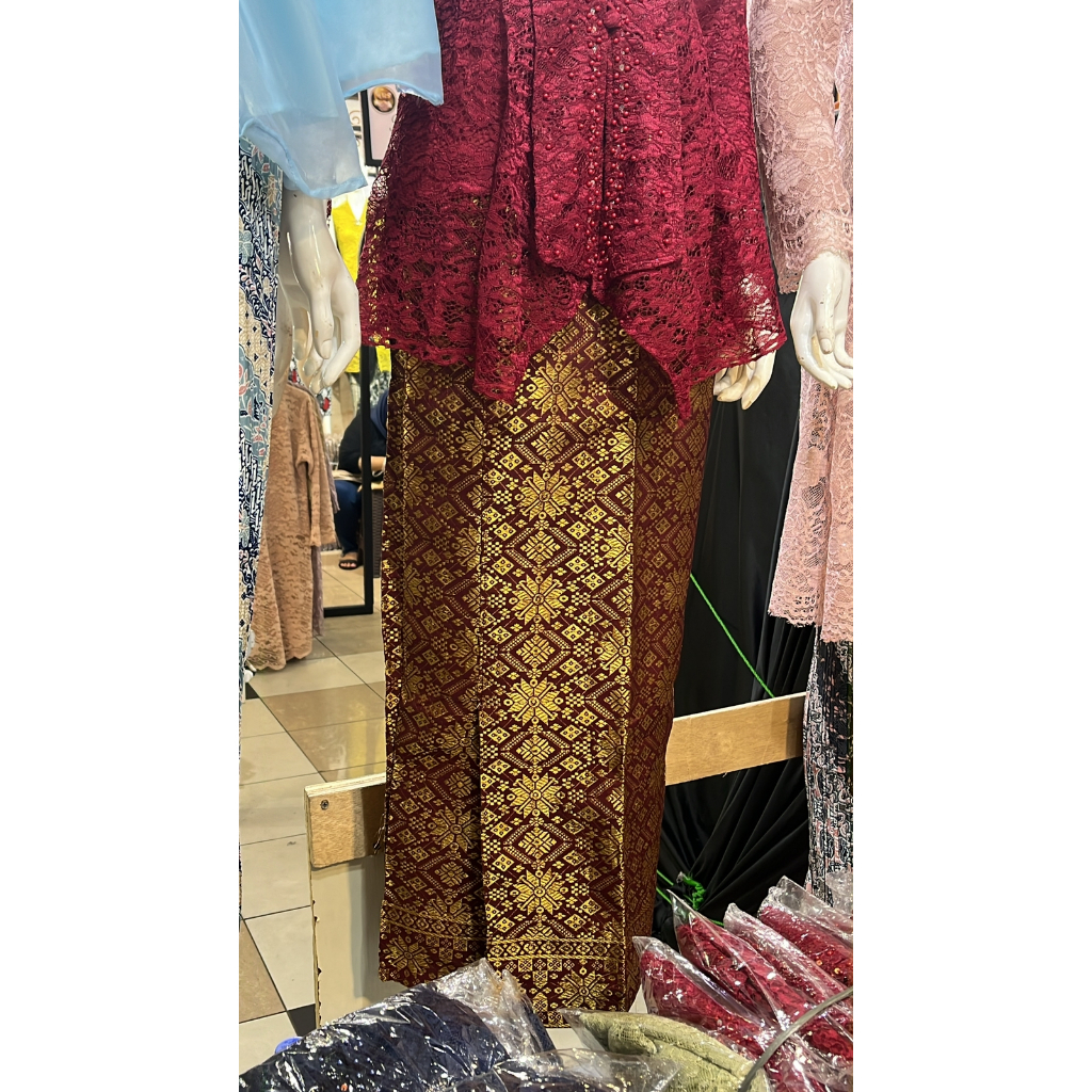 ROK SPAN Rok Tenun Semi Palembang || Rok Jadi Bawahan Kebaya || Ready Semua Size || Rok Batik Tenun Instant Bisa Bayar di Tempat ~ DVN STYLE