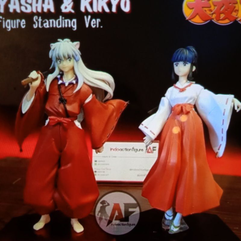 action figure white haired Inuyasha kikyo