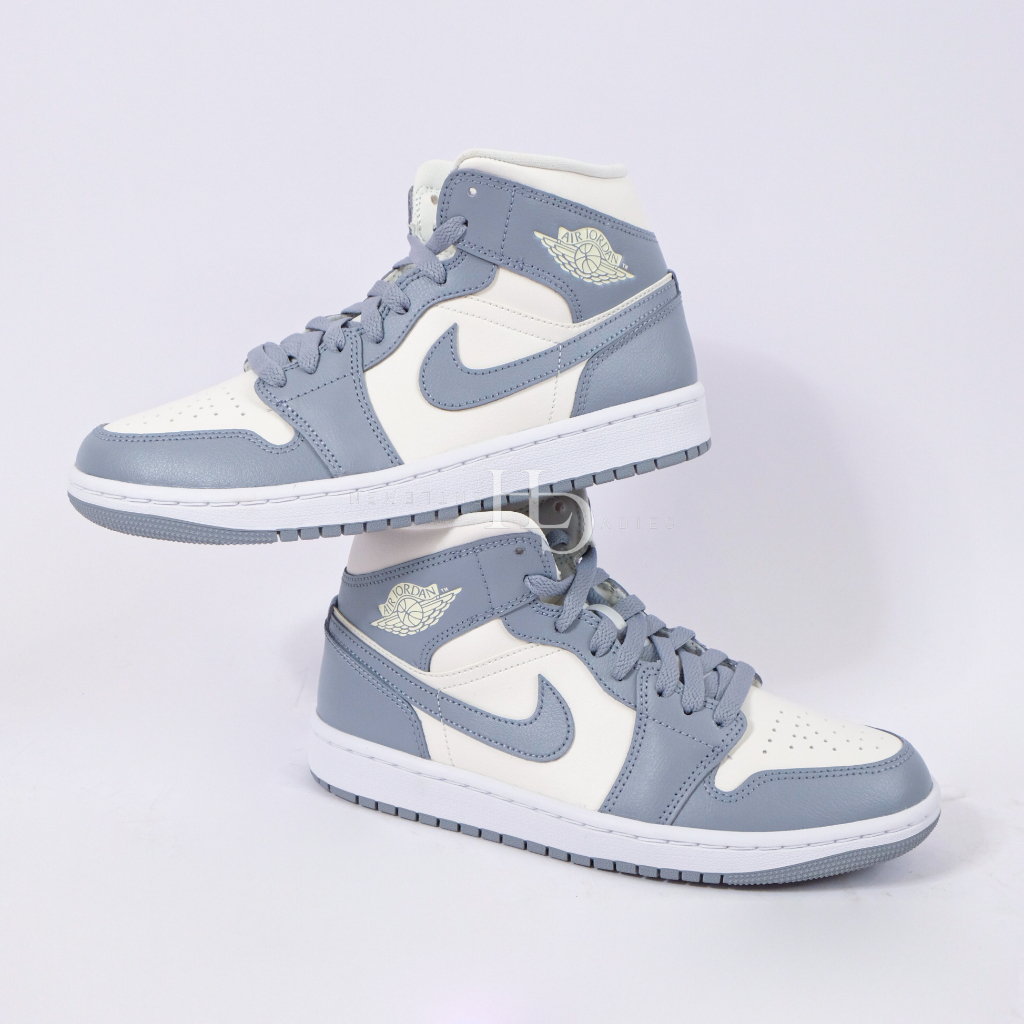 Air Jordan 1 Mid Grey Sail (W) BQ6472-115