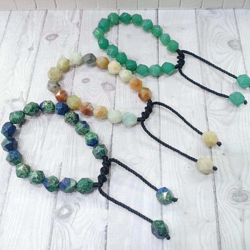 gelang batu hexsagonal gelang batu akik gelang batu alam