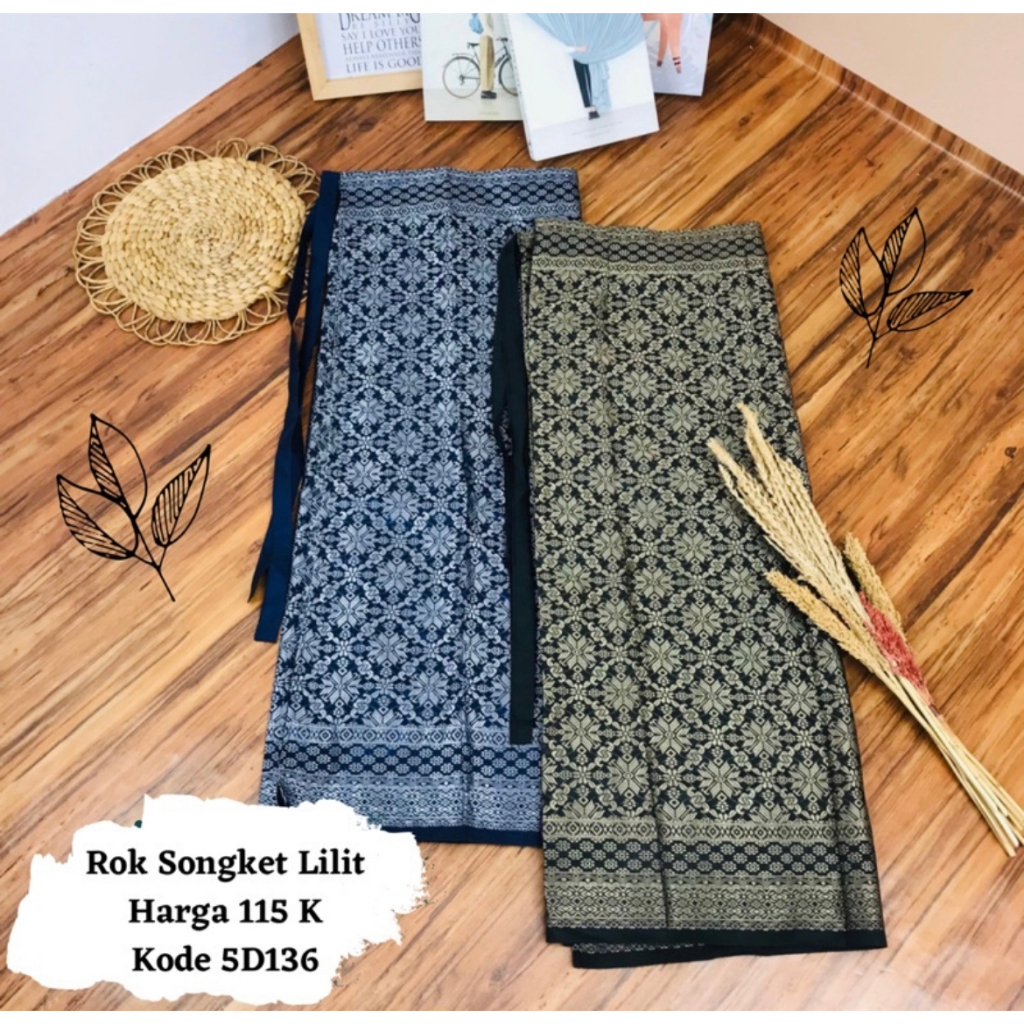 Rok Lilit Songket Palembang Siap Pakai || Bawahan Kebaya Untuk Wisuda dan Lamaran || Tradisional Waist Rope Skirt || Bisa Bayar di Tempat || Songket Tenun Premium