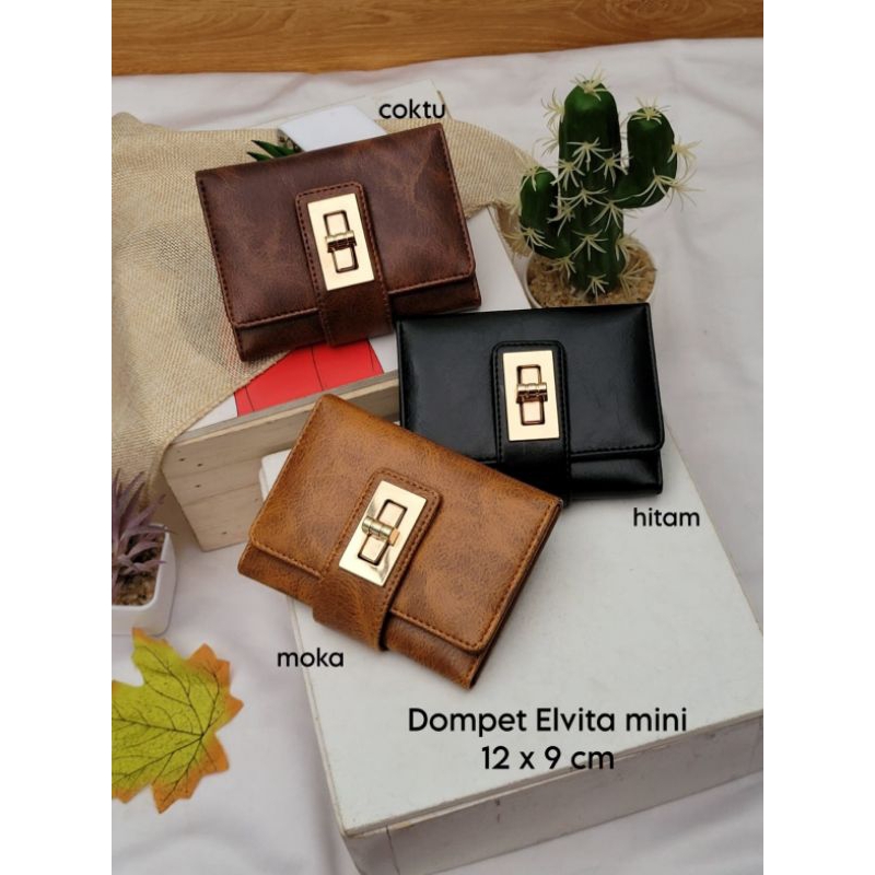 DOMPET MINI LIPAT ELVITA  POLOS BEST SELLER