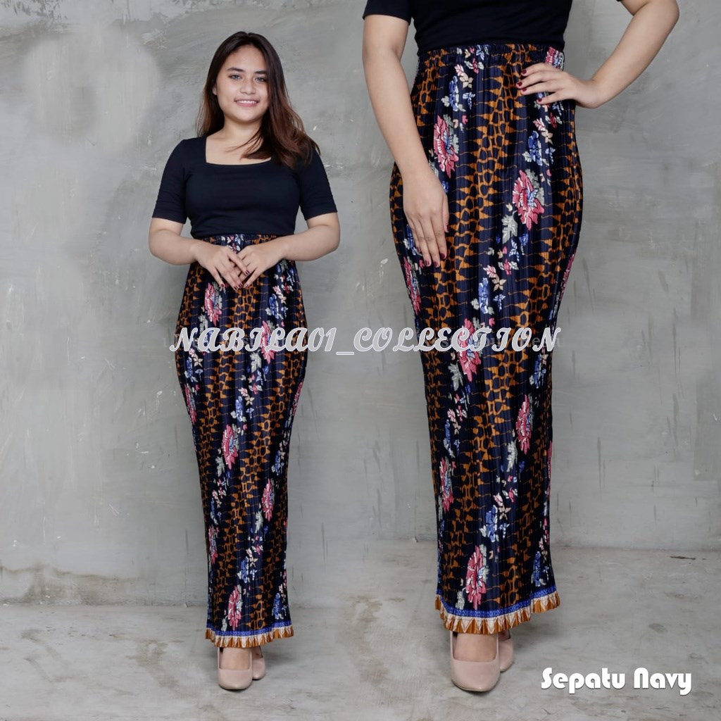 ROK PLISKET TERMURAH Allsize Batik / Bawahan Kebaya Batik / Rok Batik Jumbo