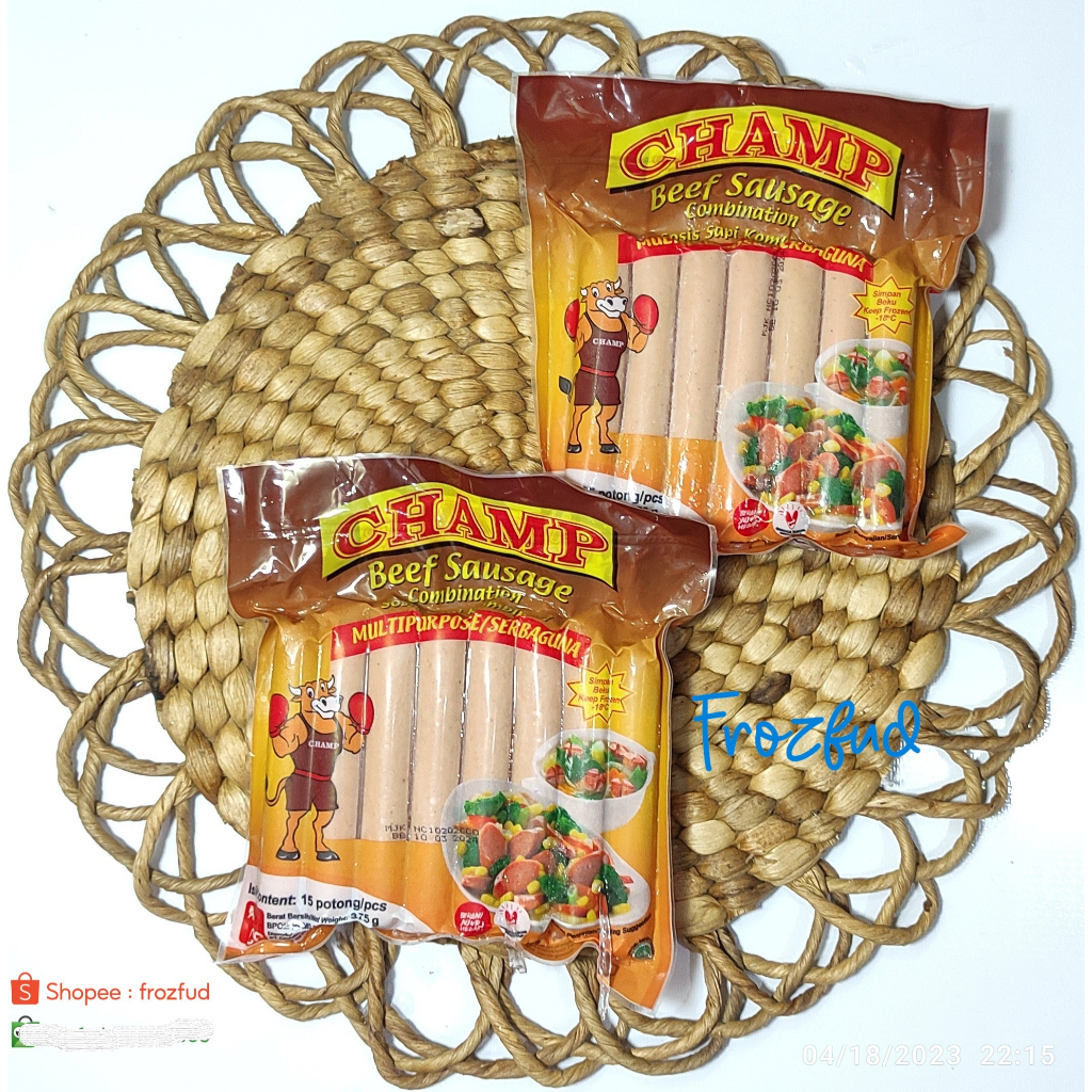 

Champ Beef Sausage Sosis Sapi 375gr