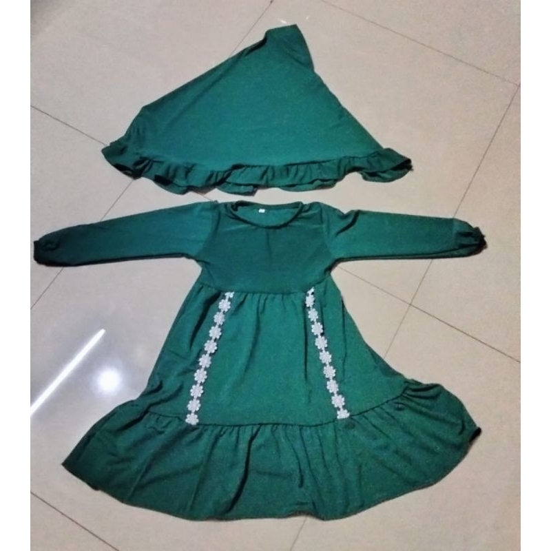 SET GAMIS ANAK TERBARU JERSEY NABILA SERIES PREMIUM 1-9TAHUN/GAMIS ANAK PEREMPUAN/MODEL GAMIS ANAK