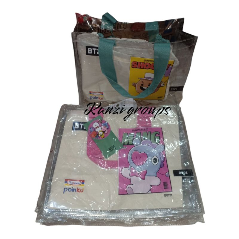 totebag BT21 line friends x poinku | tas BT21 x indomaret poinku
