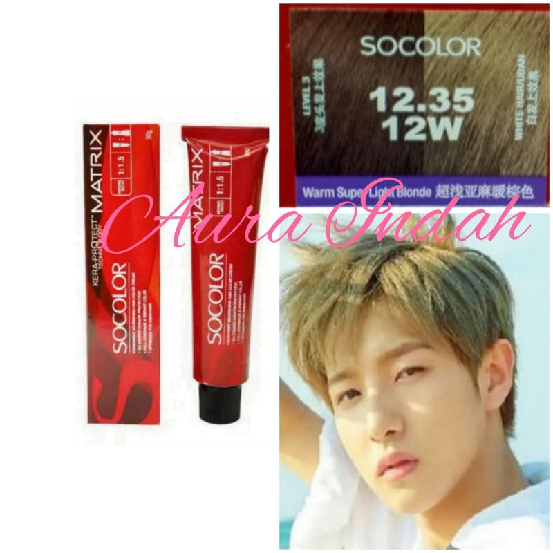 MATRIX SOCOLOR NO. 12.35 / 12W WARM SUPER LIGHT BLONDE 90ML